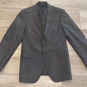 John Varvatos Hampton Wool Mohair Gray  Jacket Men’s 46‎ Blazer Sport Coat